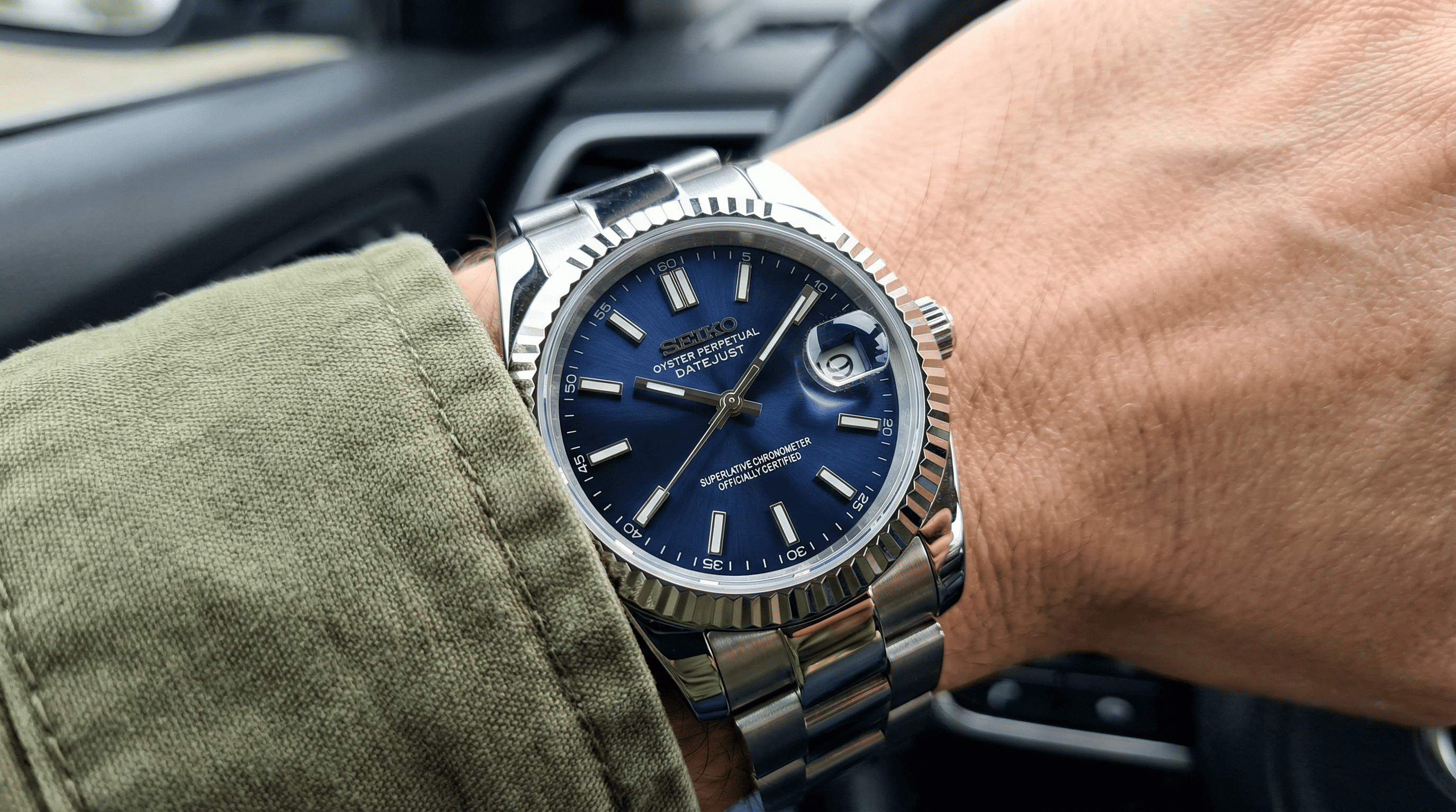 Seiko Datejust Blue dial