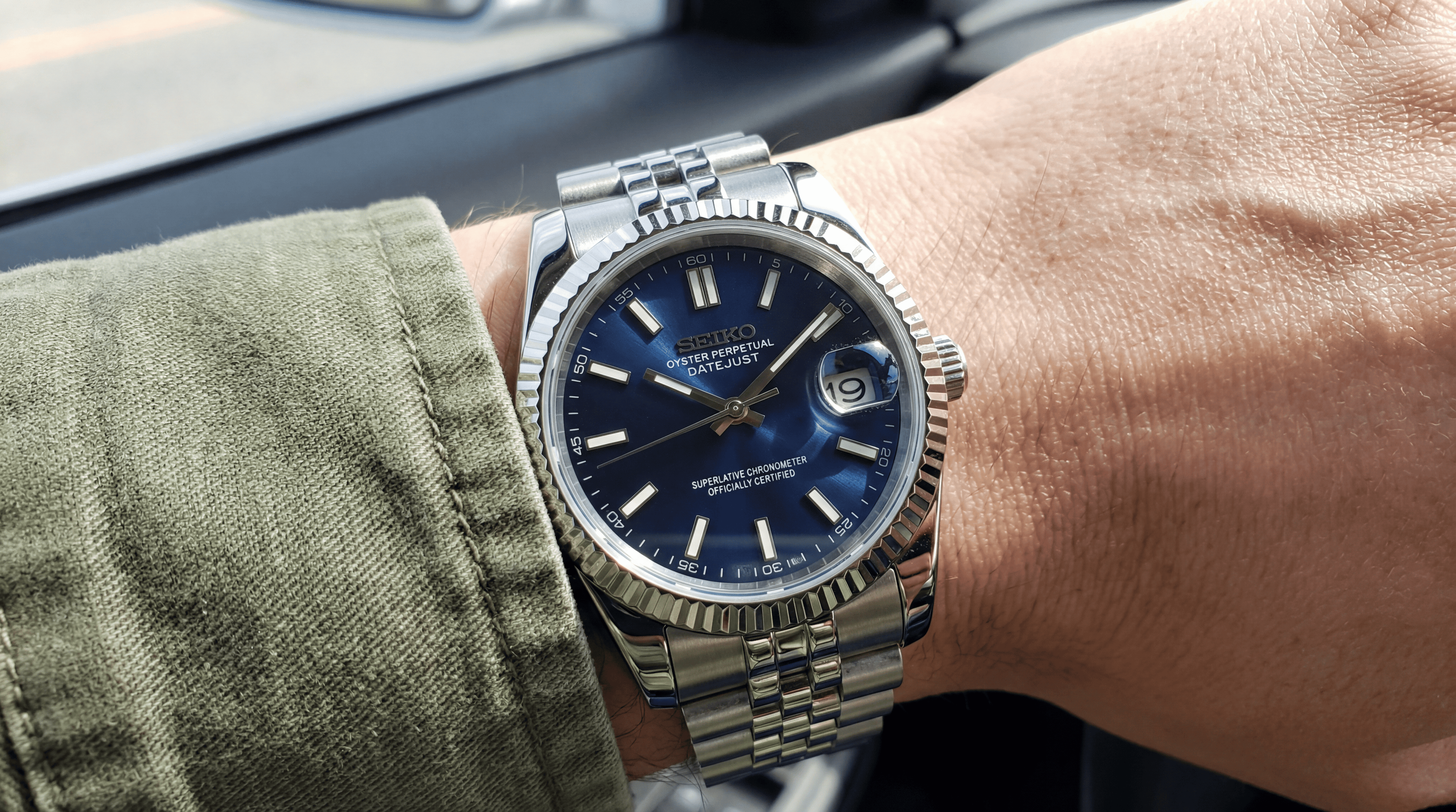 Seiko Datejust Blue dial